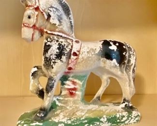 Vintage Carnival Chalkware horse