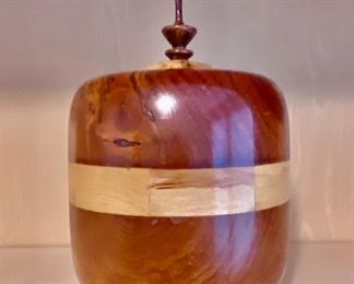 Handmade wood urn