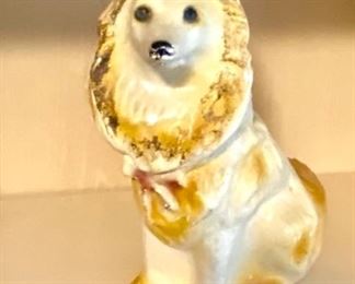 Vintage Carnival Chalkware dog