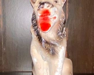 Vintage Carnival Chalkware dog