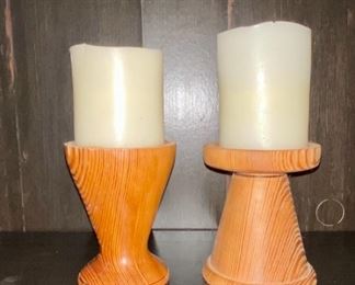Handmade candle holders