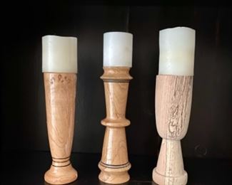 Handmade candle holders