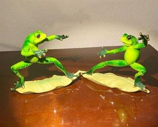 Funny frog figures 