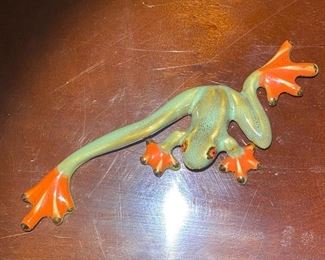 Cute frog figurine
