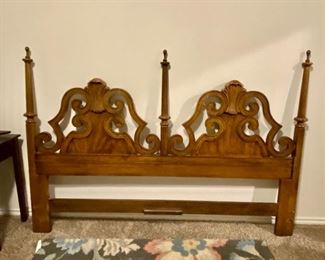 Vintage Henredon king headboard