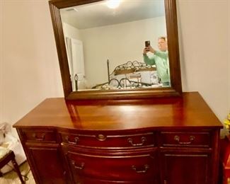 Vintage Buffet and Mirror