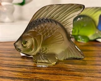 Vintage Rene Lalique original position fish