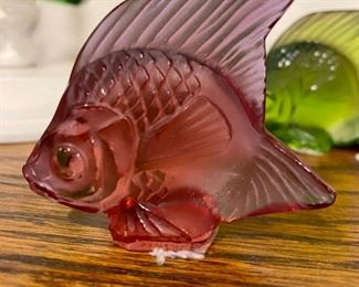 Vintage Rene Lalique original position fish