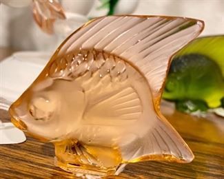 Vintage Rene Lalique original position fish