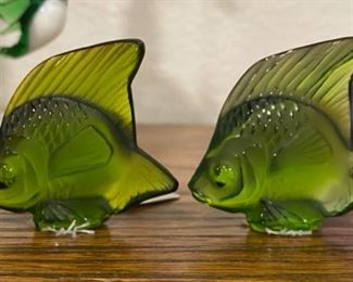 Vintage Rene Lalique original position fish