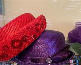 red hat society hats