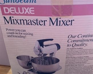 sunbeam deluxe mixmaster mixer