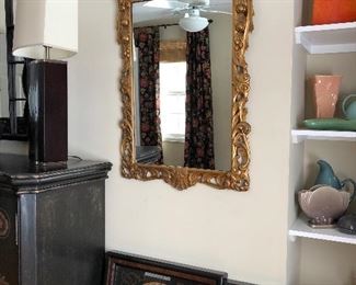 gilt framed mirror