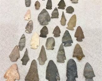 33 Arrowheads and spears. $500