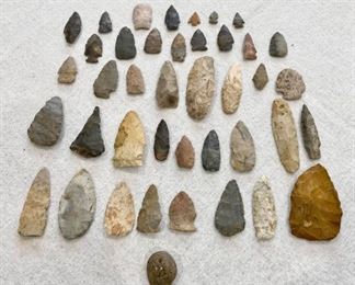 40 Spears and petrified dung. $300