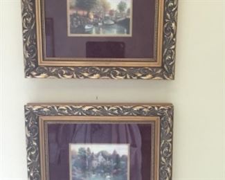 Lots of nice framed and matted pictures 