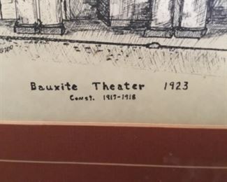Close up of Bauxite Theatre 1923