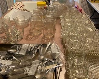 Kitchen - silverware, glasses & snack sets