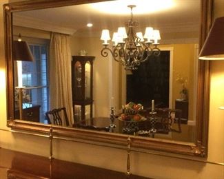 Large Gold Gilt Mirror