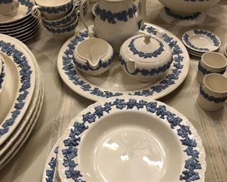  Wedgwood Embossed QUEENSWARE Lavender on Cream