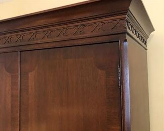 Detail of Lovely Mahogany Wardrobe