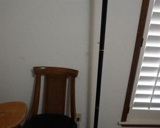 lamp, chair