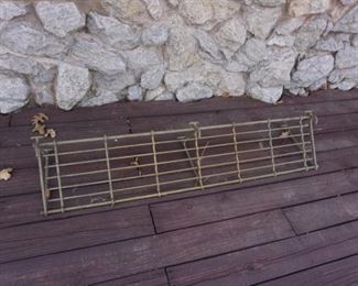 vintage train luggage rack