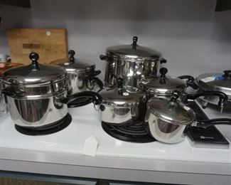 Revere Ware pots and pans
