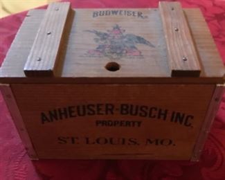 Small wood Anheuser-Busch box. 
