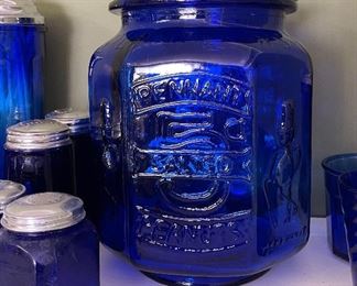 Peanuts Jar Planters Cobalt Blue