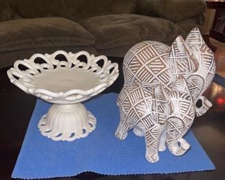 Milk Glass, Elephants 