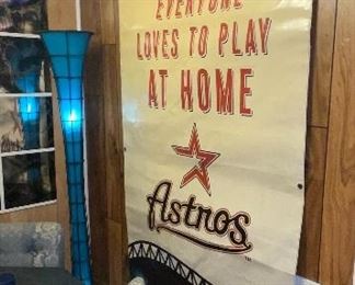 Astros Enron Field Stadium Two Sided Banner