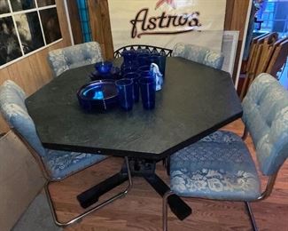 Mid Century Octagon Table and Chairs