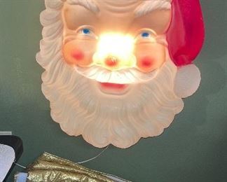 Large Blow Mold Santa Face