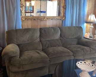 Sofa and Live Seat, Large Beveled Mirror