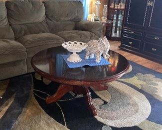 Large Area Rug, Coffee Table