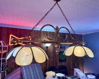 Solid Brass Pool Table Light