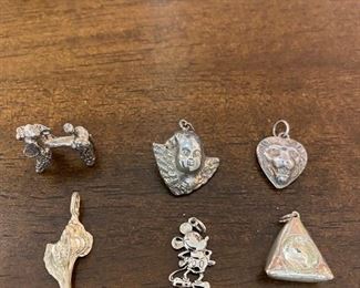 Various Charms - some sterling