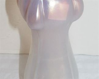 9. $50 Art Glass Hyacinth Vase, 10"h