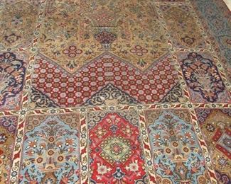 48. $595 Persian Area Rug, blue and red, 8’6” x 10’9”