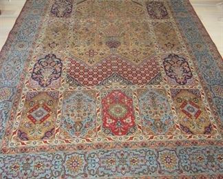 48. $595 Persian Area Rug, blue and red, 8’6” x 10’9”