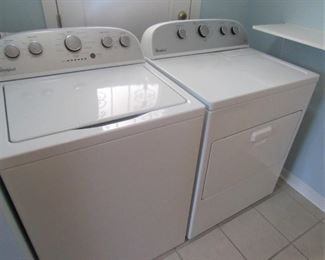 75. Whirlpool HE Washer (model WED5000DW2) and Dryer $395