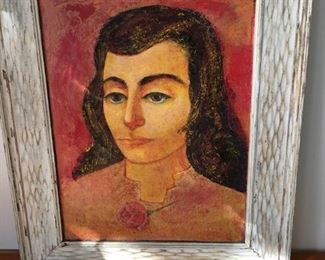 111. $120 Painting, Oil on Canvas, Portrait of Woman, 18” x 22”	