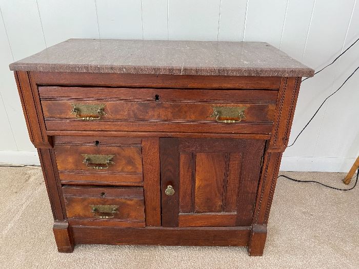 Marble top washstand
