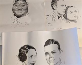 signed Gone with the Wind prints