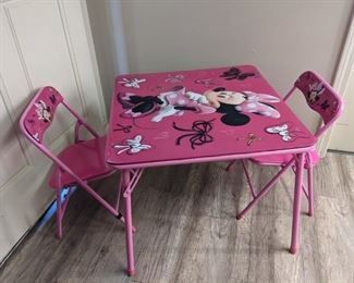 child's card table and chairs