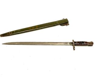 French Needle Bayonet Lebel w/ Scabbard 1866	19in Long