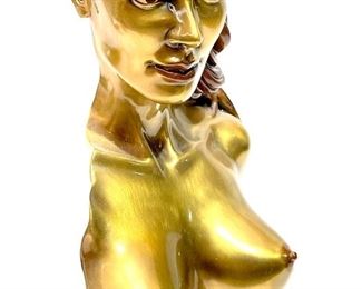 Bill Toma Bronze Nude Woman Earthquake	19.5in H x 6.5 x 6in