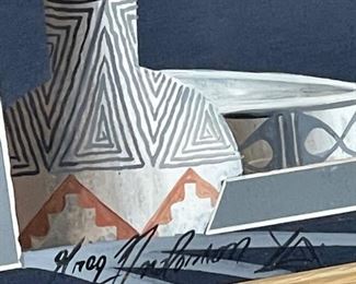 *Signed* Art Hopi White with Buff by Greg Anderson Litho	39x27.5	