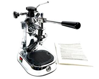 La Pavoni Europiccola Manual Espresso Machine	13x17x9in	HxWxD